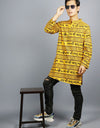 Khatushyam Ji Full Sleeves long Yellow Kurta With Pocket and Button