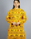 Jai Shree Ram Full Sleeves Long Yellow Kurta with Pocket and Button