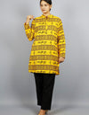 Jai Shree Ram Full Sleeves Long Yellow Kurta with Pocket and Button