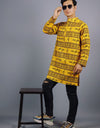 Jai Shree Ram Full Sleeves Long Yellow Kurta with Pocket and Button