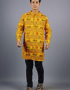 Ram Mandir Full Sleeves Long Yellow Kurta with Pocket and Button