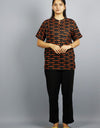 Buy Spiritual Women Kurtas Black & Orange - Om Namah Shivaya Print